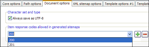 xml sitemap response codes