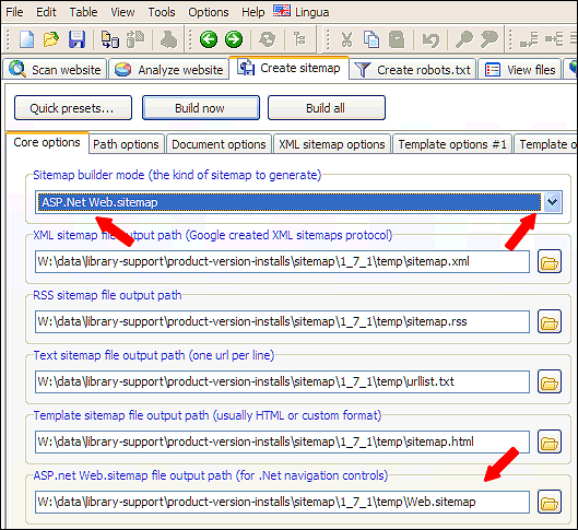 asp net create sitemap