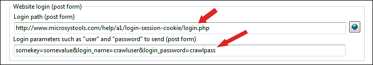 kopiere og indsætte login-data