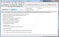 A1 Website Analyzer 2.1.1 in Windows 7 - scanner advanced options screenshot