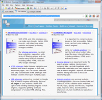 A1 Website Download 2.1.1 in Windows 7 - offline site copy example #1 screenshot